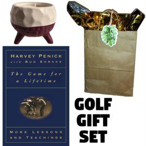 Golf Book & Candle Bundle